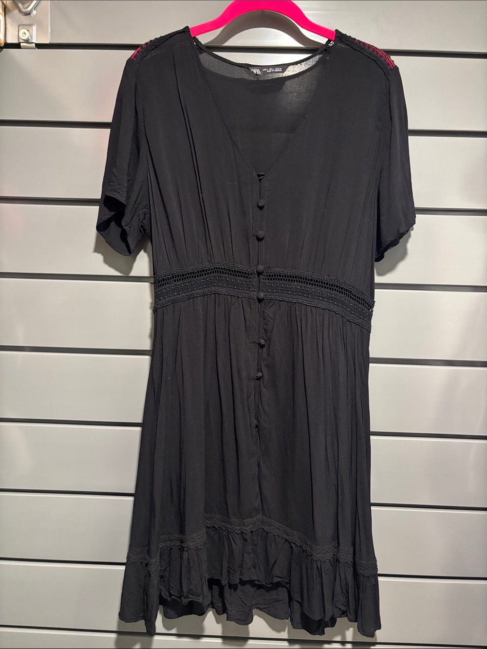 Black Button Down Dress
